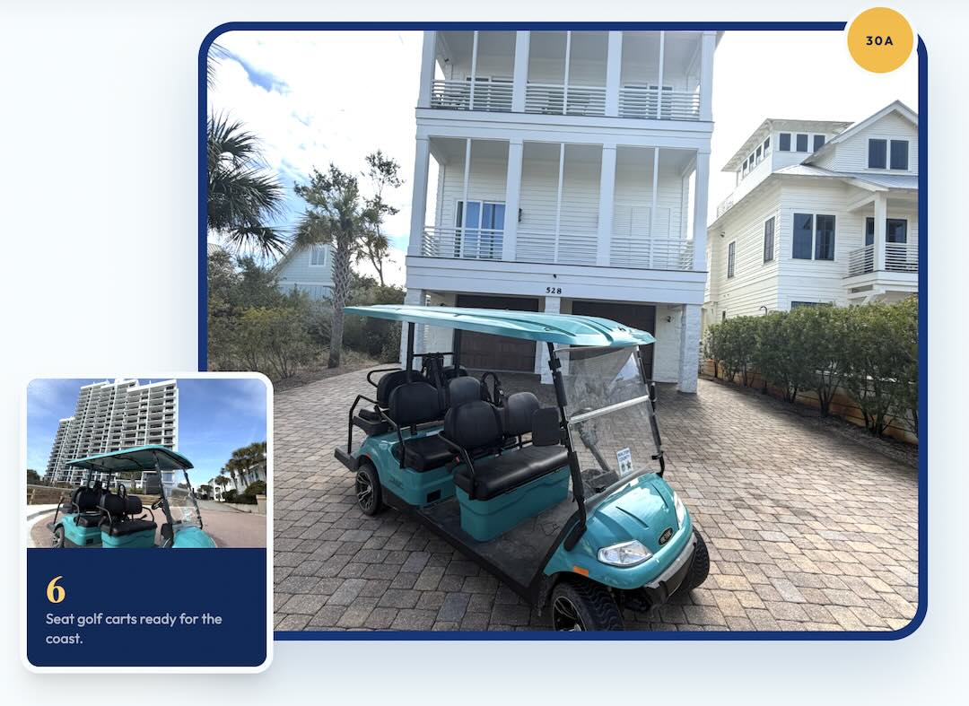 30a cart rental